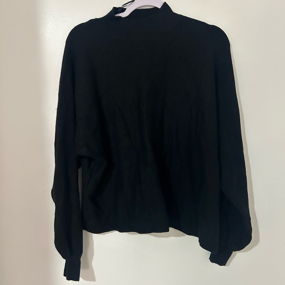Debut Elegant Black Cowl Neck Sweater‎
